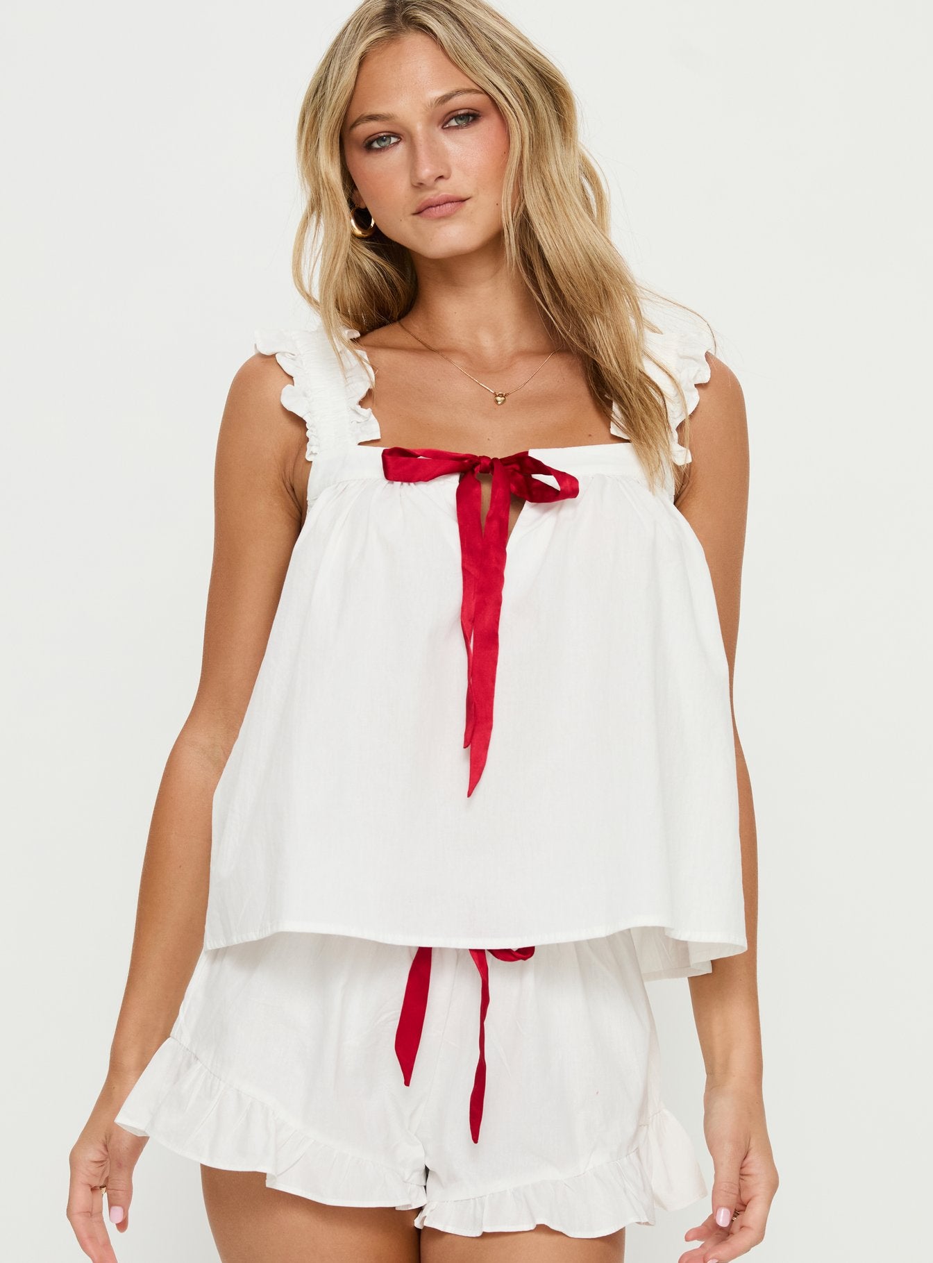 Sweetest Dreams Sleep Frill Top Cream