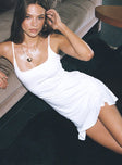 Princess Polly Square Neck  Kiribati Mini Dress White Tall