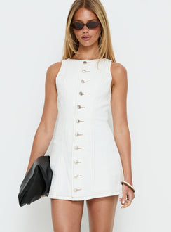 Yumiko Denim Romper White