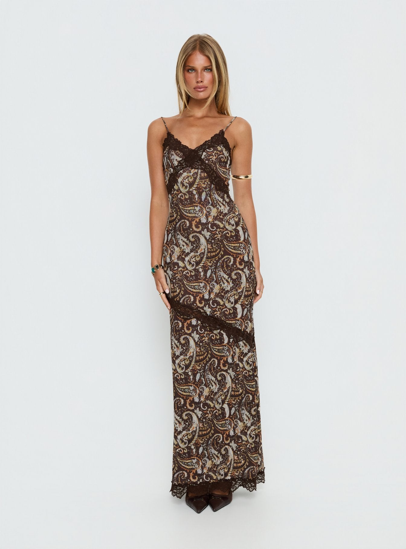 Musico Lace Maxi Dress Paisley | Princess Polly