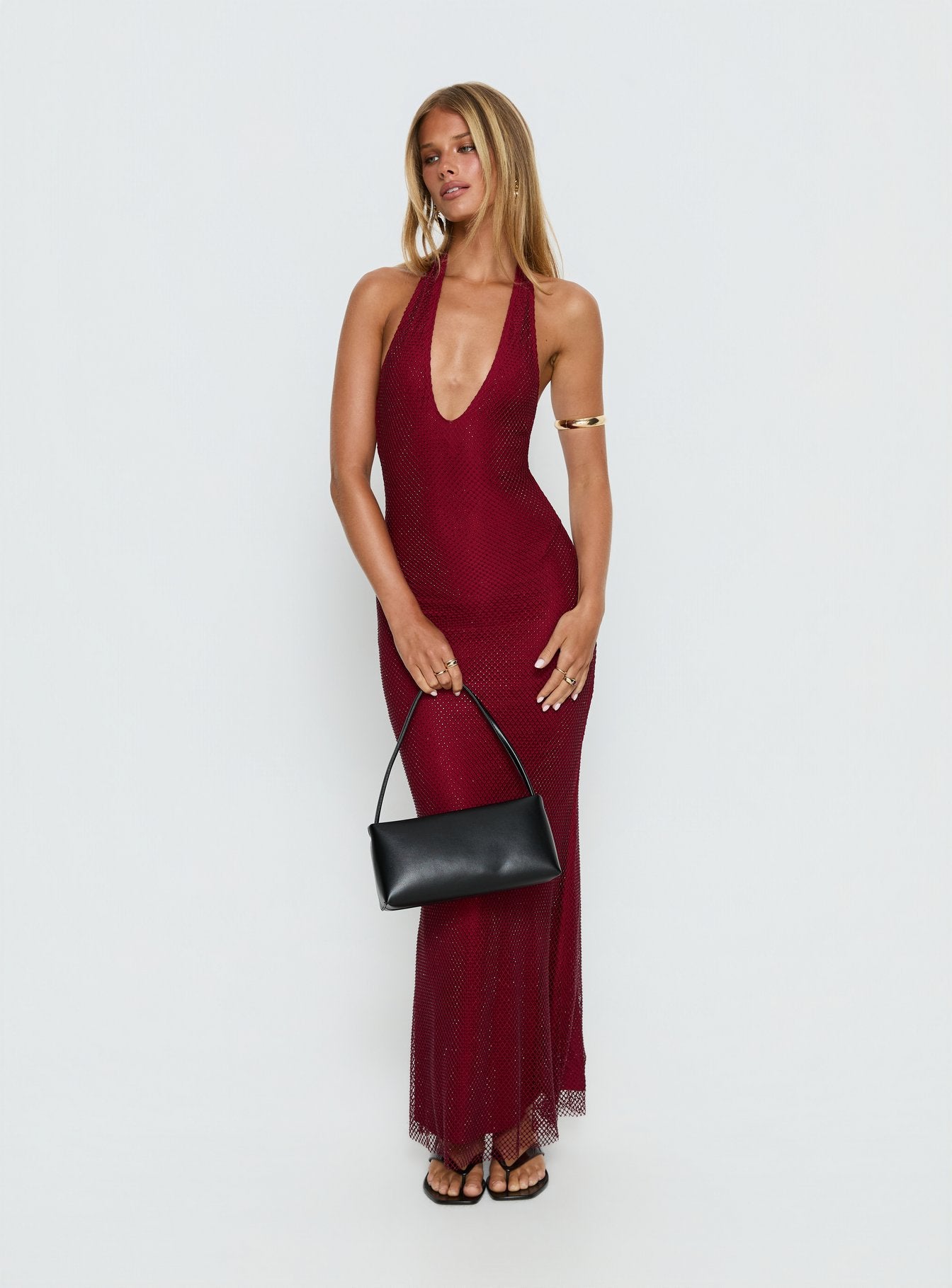 halter neck jersey maxi dress Mira Jersey Halter Maxi Dress in navy