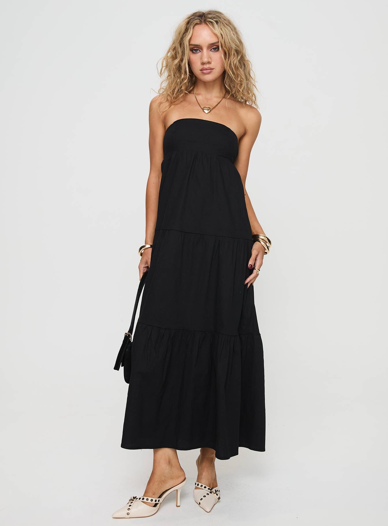 Osment maxi dress black