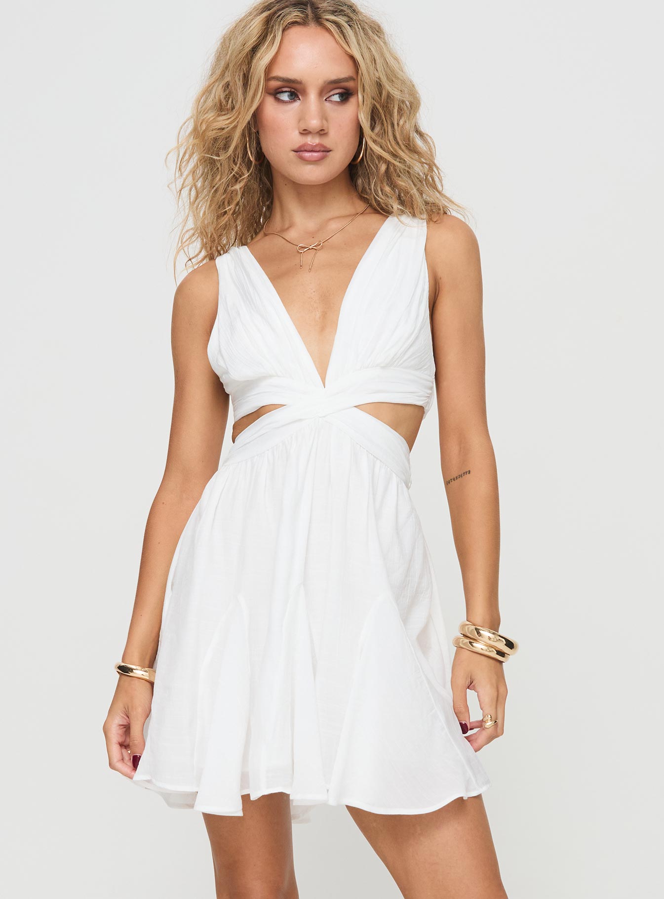 Roussel mini dress white