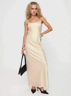 satin square neck maxi dress in champagne Zapaka Women Champagne Long Mother of the Bride Dress with Lace Cap Sleeves Back Zipper Mermaid Formal Dress, Champagne / US10