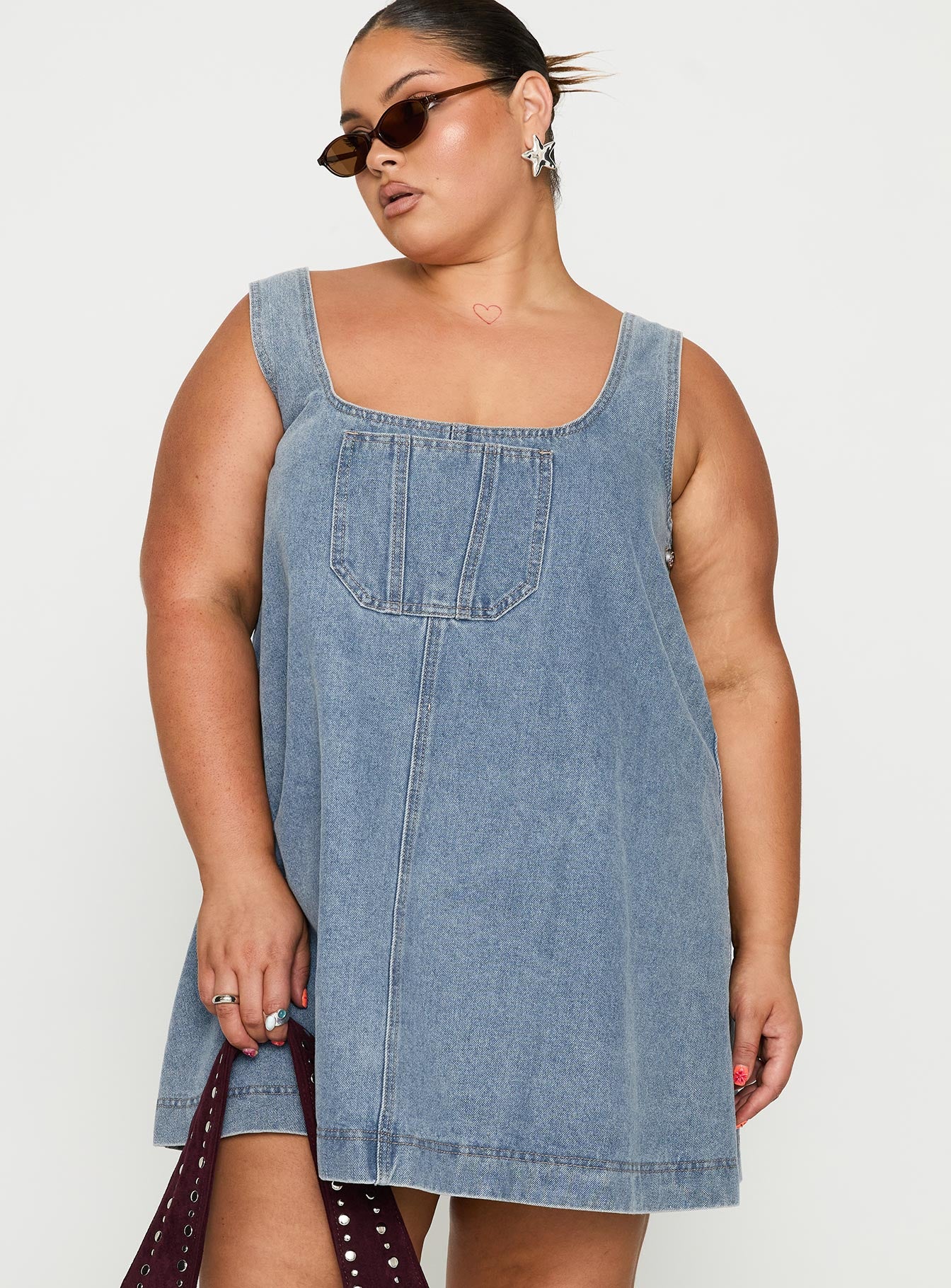 1 state denim dress DRESS DENIM by 1.State dress women's sz XS
