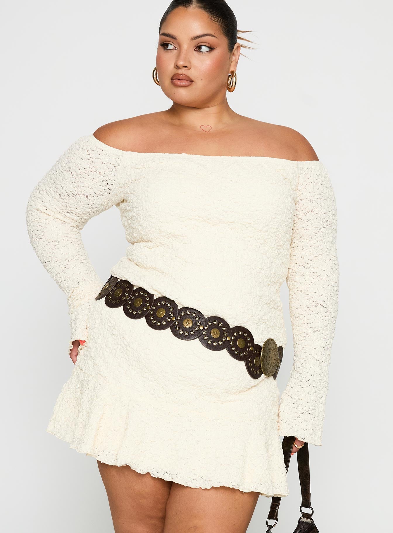 Vancesca Strapless Mini Dress Cream Curve | Princess Polly Vancesca Strapless Mini Dress Cream Curve | Princess Polly