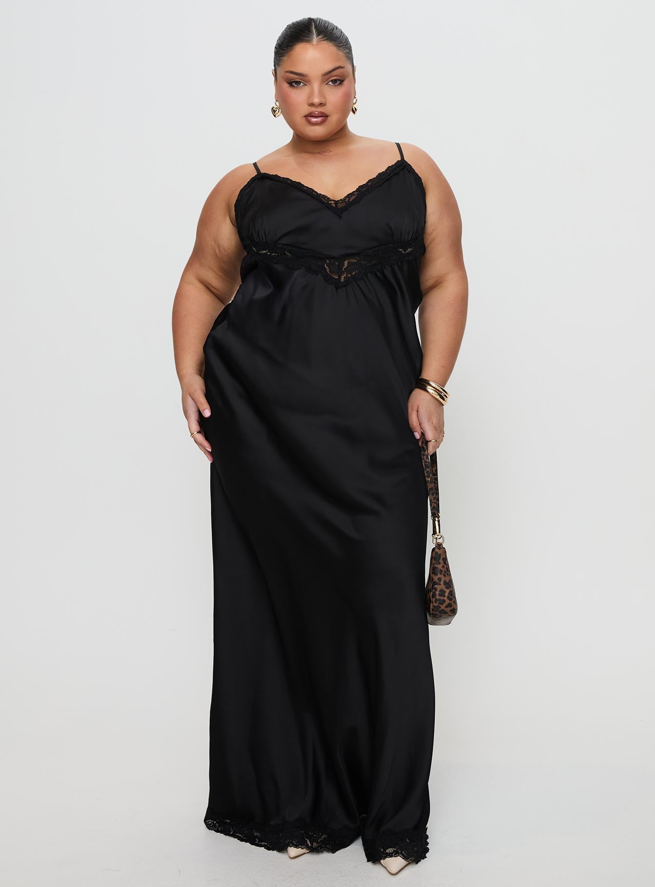 Jorjette Lace Maxi Dress Black | Princess Polly Jorjette Lace Maxi Dress Black | Princess Polly