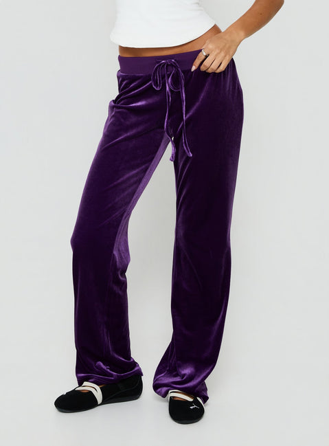 Alba Track Pant Plum