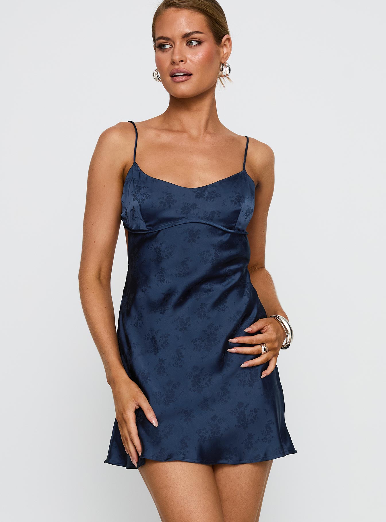 Clemence Mini Dress | Navy | Womens | Princess Polly Clemence Mini Dress | Navy | Womens | Princess Polly