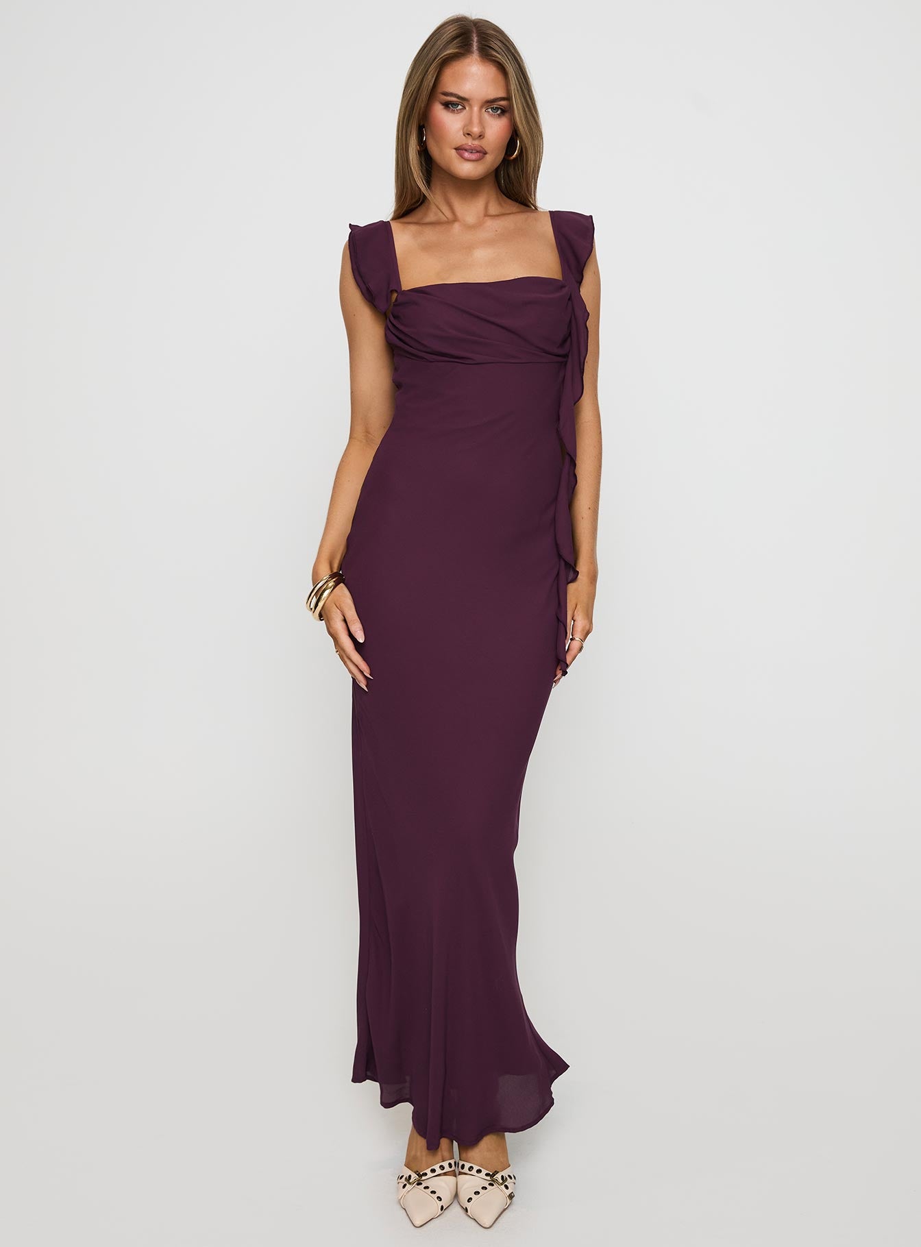 Lanai Maxi Dress | Plum | Womens | Princess Polly Lower Impact Lanai Maxi Dress | Plum | Womens | Princess Polly Lower Impact