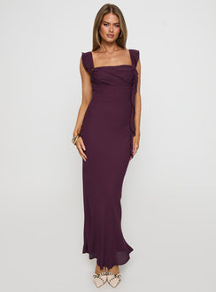 Lanai Maxi Dress | Plum | Womens | Princess Polly Lower Impact Lanai Maxi Dress | Plum | Womens | Princess Polly Lower Impact