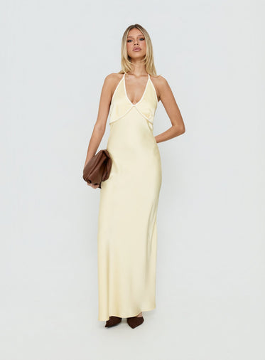 spring long dress Breath of Spring Linen Maxi Dress in White