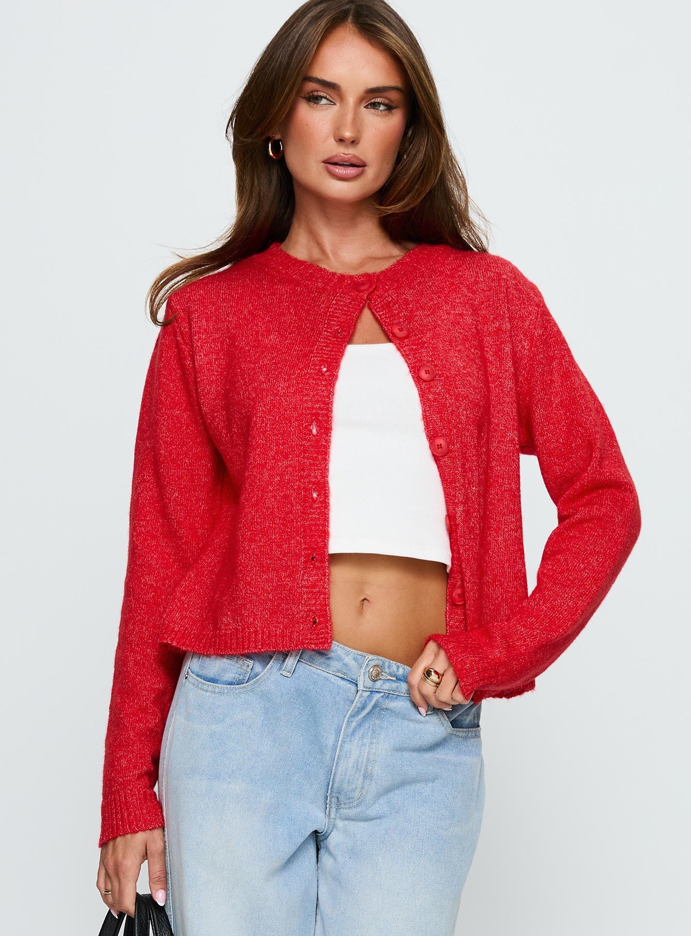 Denmark Cardigan Red | Princess Polly