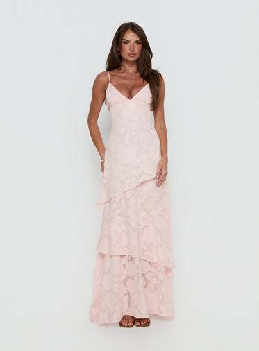 Pink Floral Maxi Dresses Pink Floral Maxi Dresses