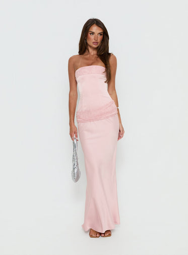Pink Strapless Dresses