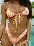 Lelani Ruched Bikini Bottoms Multi Floral