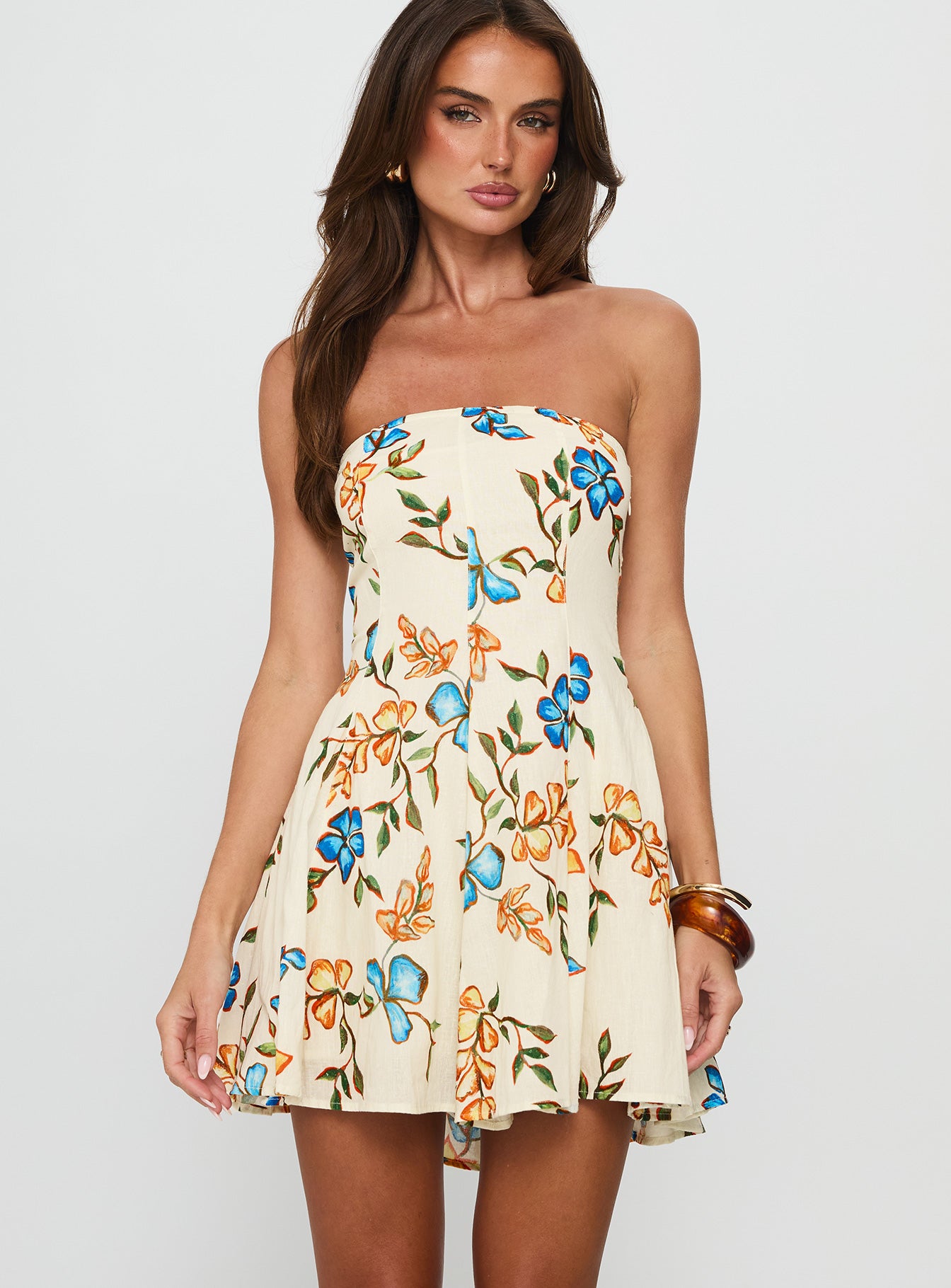 princess polly tie dress Solie Tie Back Maxi Dress | Natural | Womens