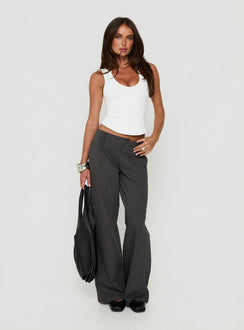 Klarika Lace Up Pants Charcoal