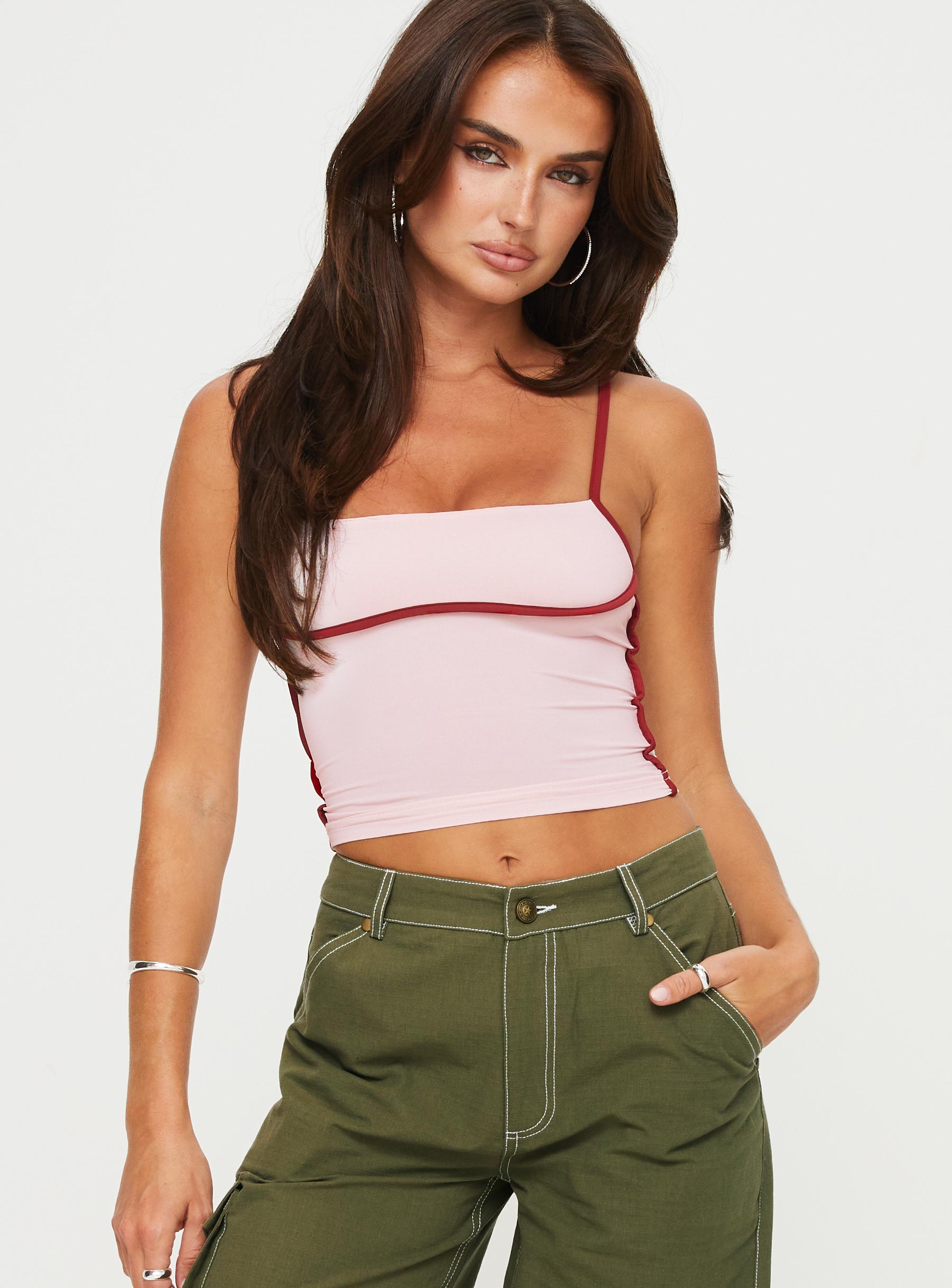 Maidenwell Contrast Top Pink