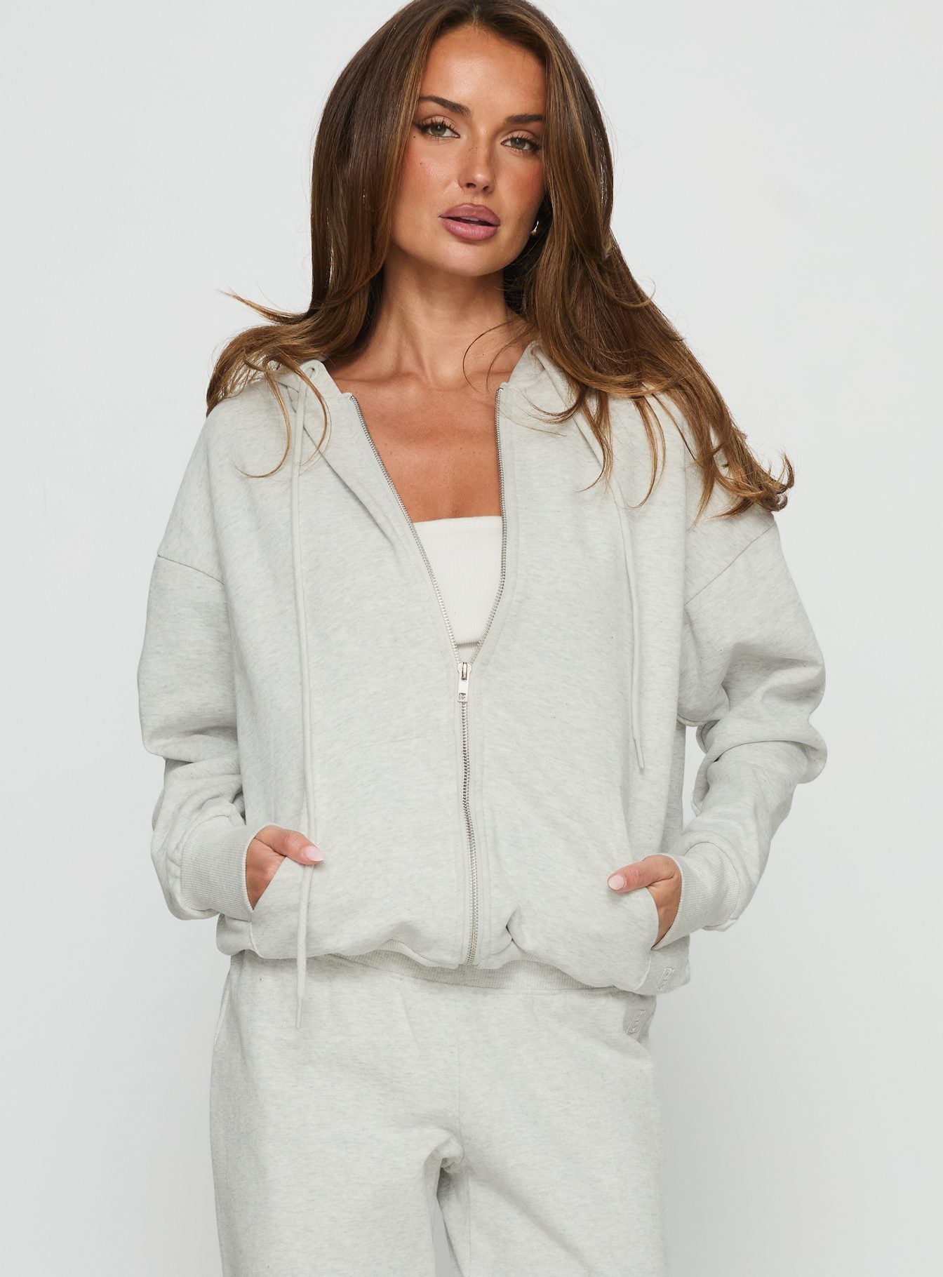 All Day Oversized Hoodie Grey Marle | Princess Polly