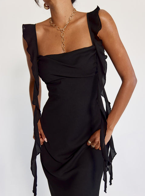 Lanai Maxi Dress | Black | Womens | Princess Polly Lower Impact Lanai Maxi Dress | Black | Womens | Princess Polly Lower Impact