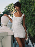 White mini dress Corset style
