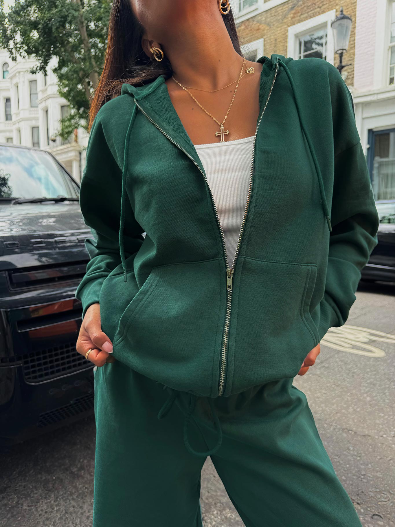 All Day Oversized Hoodie Green | Princess Polly