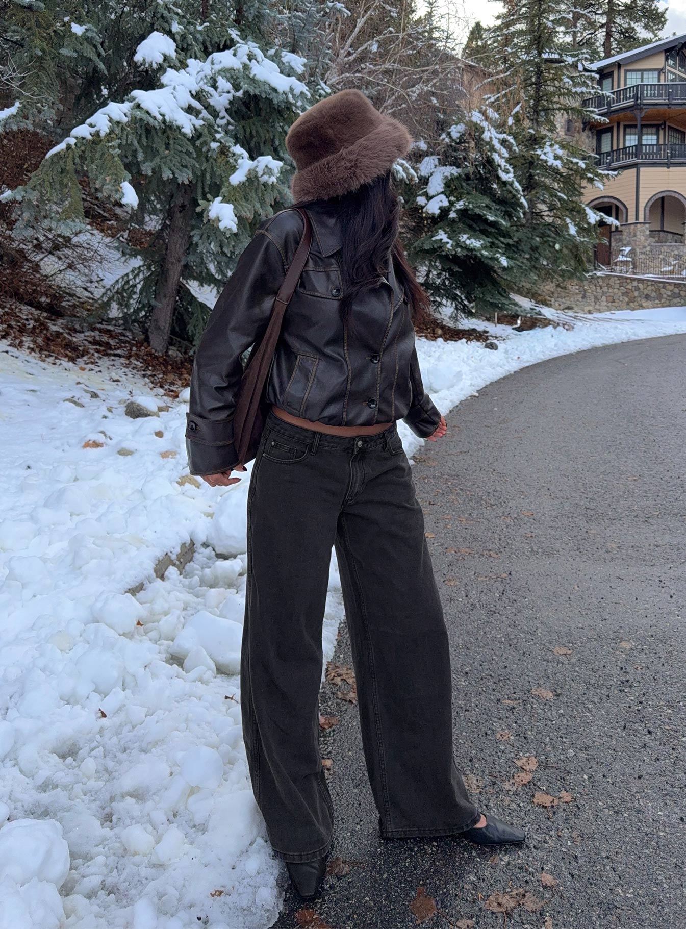 パンツ rosyluce rosy cutting denim black long rosyluce rosy cutting denim black long