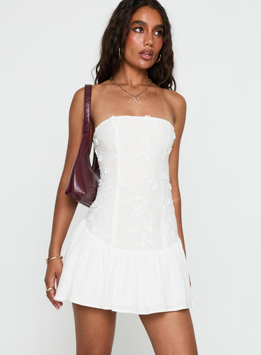 White Drop Waist Dresses