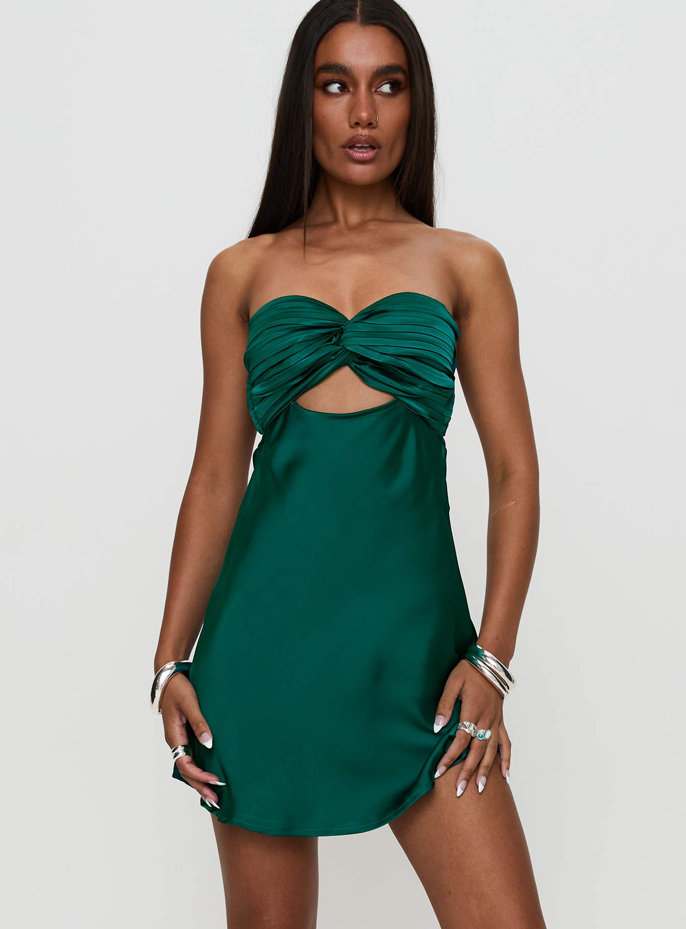 faviola mini dress purple Princess Polly Faviola Strapless Satin Mini Dress In Purple - 60% Off