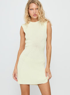 Kandy Knit Mini Dress Cream