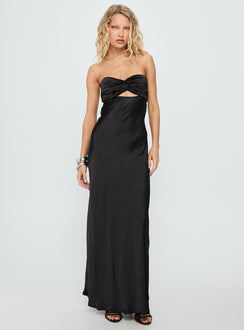Faviola Strapless Maxi Dress Black