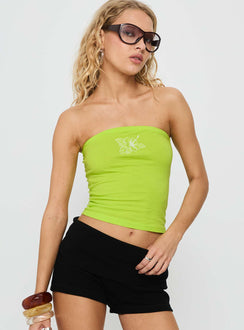 Malokaia Strapless Tube Top Lime