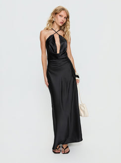 Paradox Cowl Maxi Dress Black
