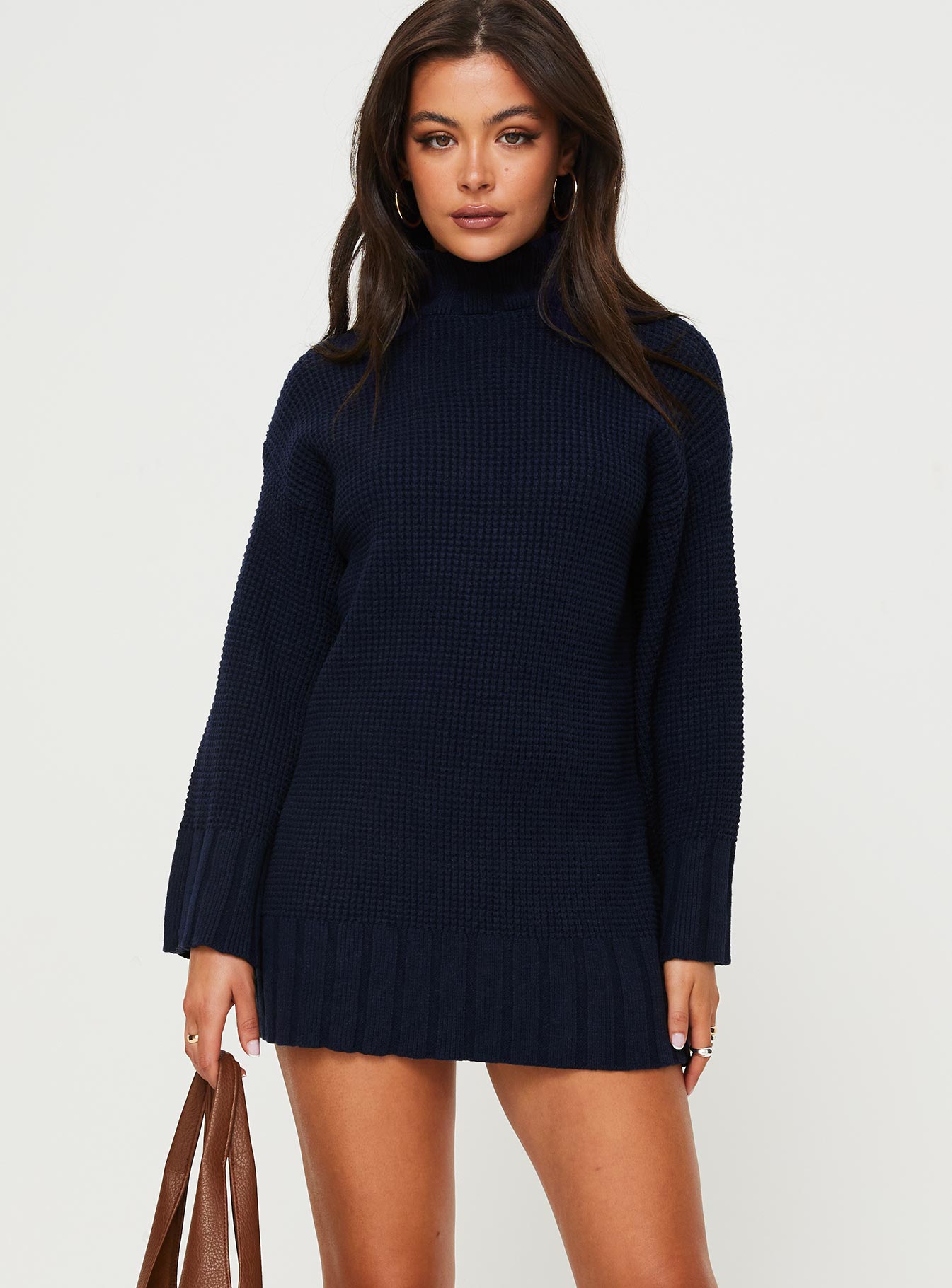 Tarin knit mini dress navy