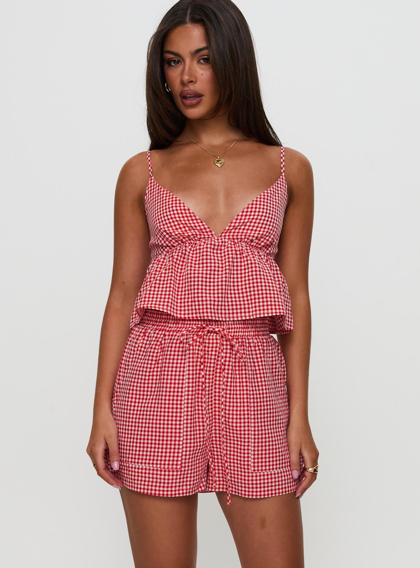 Lille Set Red Gingham | Princess Polly
