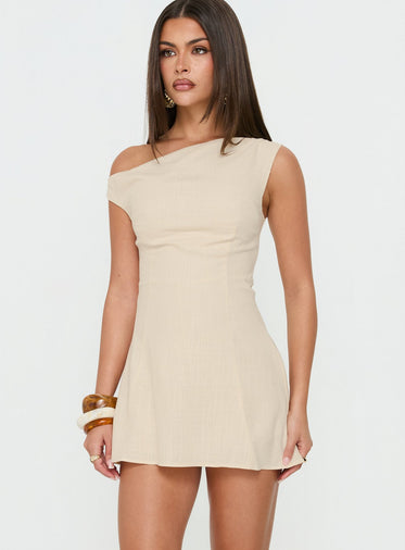 bridal shower dresses nordstrom Princess Polly Beige/Blue/Pink Striped Glitter/Tinsel Knit Mini Dress – The  Thrifty Hippy main image 0