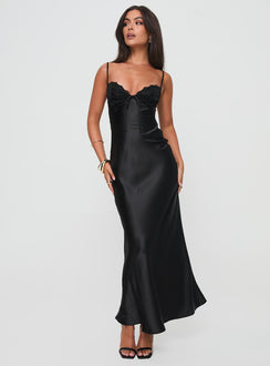 Fadyen Bias Cut Maxi Dress | Black | Womens