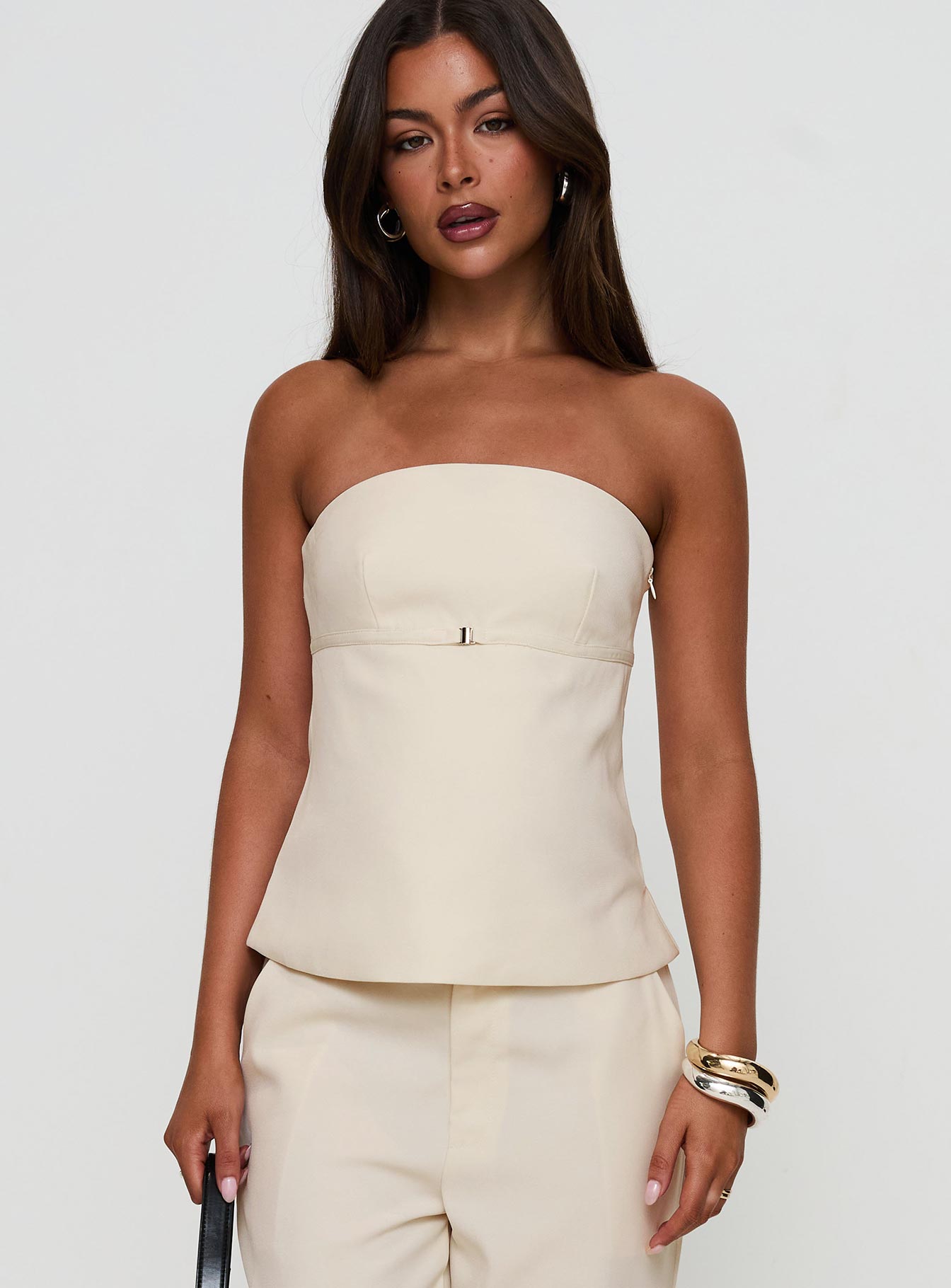 Irresistible Strapless Top | Cream | Womens Irresistible Strapless Top | Cream | Womens
