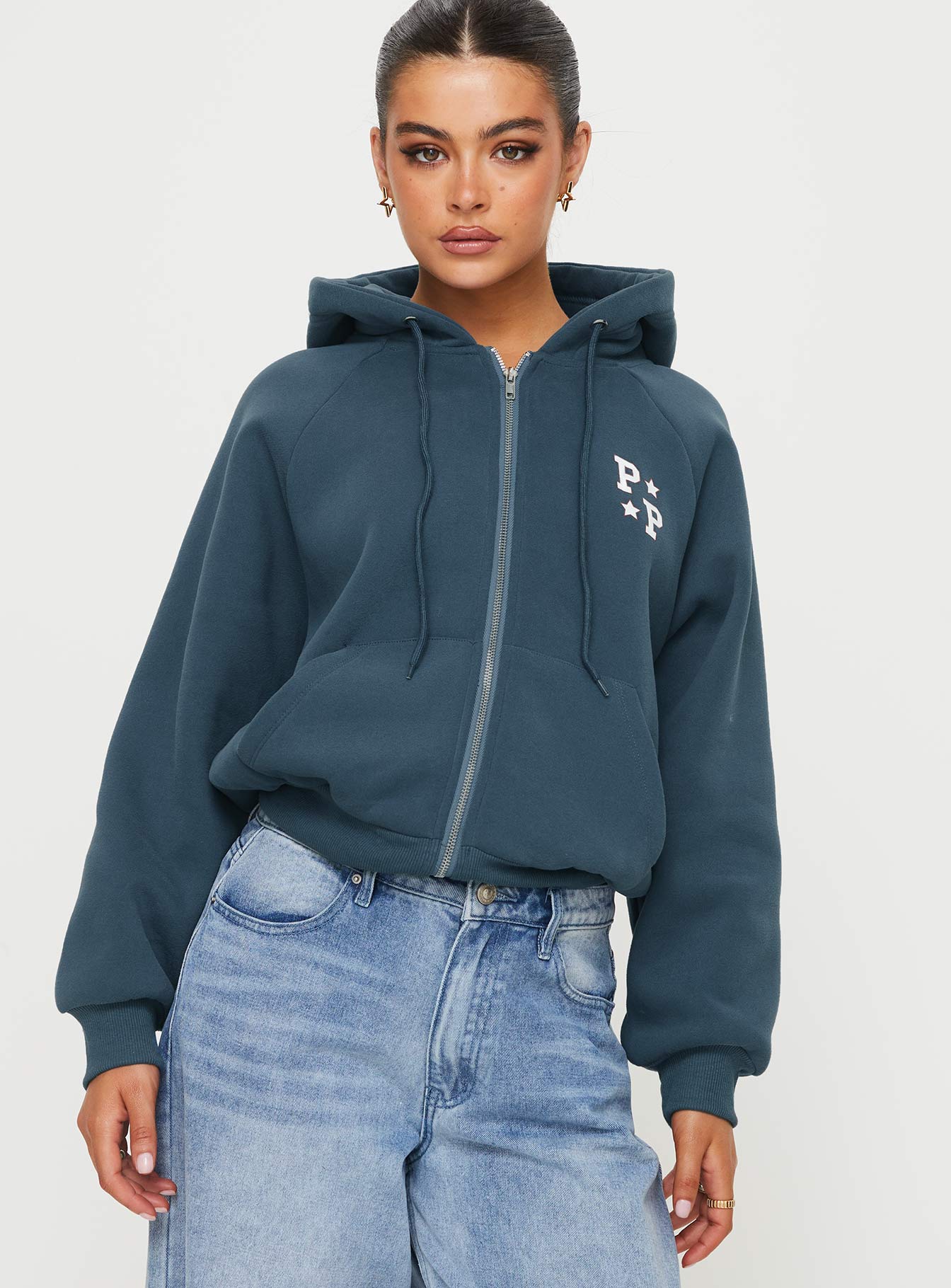 Princess Polly hot Oversized Zip Up