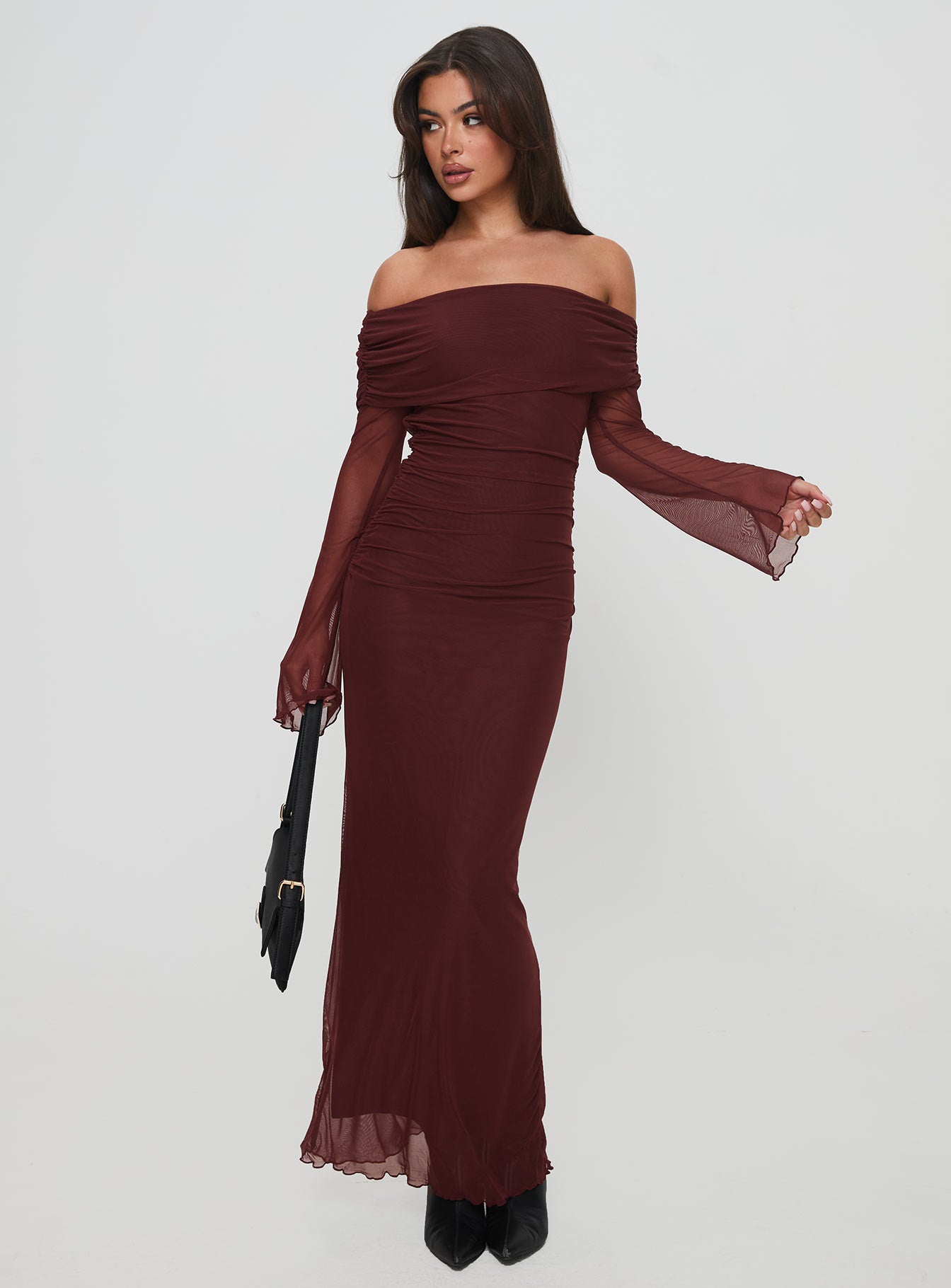 Consideration Maxi Dress Chocolate | Princess Polly Consideration Maxi Dress Chocolate | Princess Polly