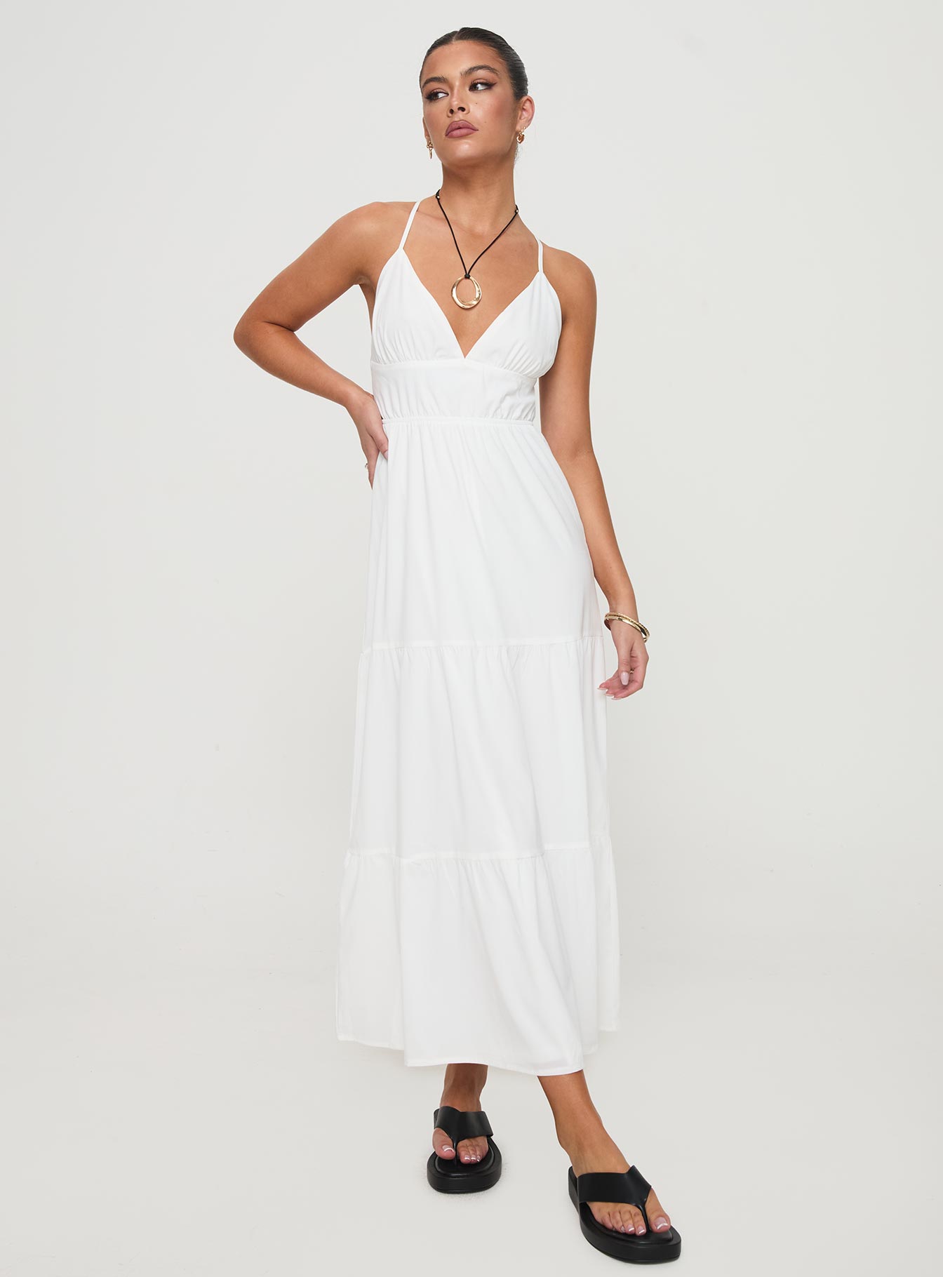 Mckew maxi dress white