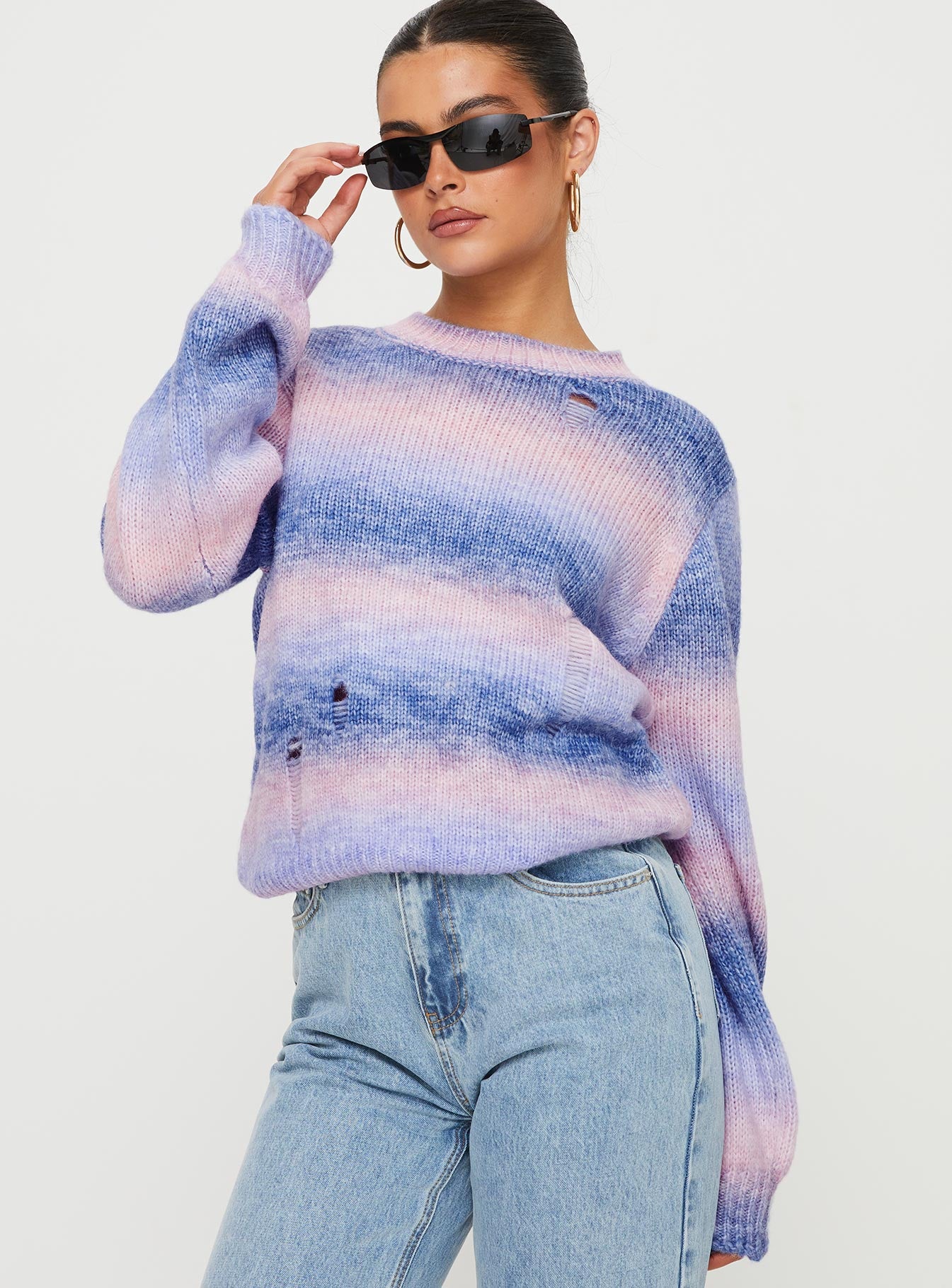 Marge ombre stripe sweater multi