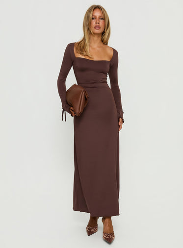 Brown Long Sleeve Dresses Brown Long Sleeve Dresses