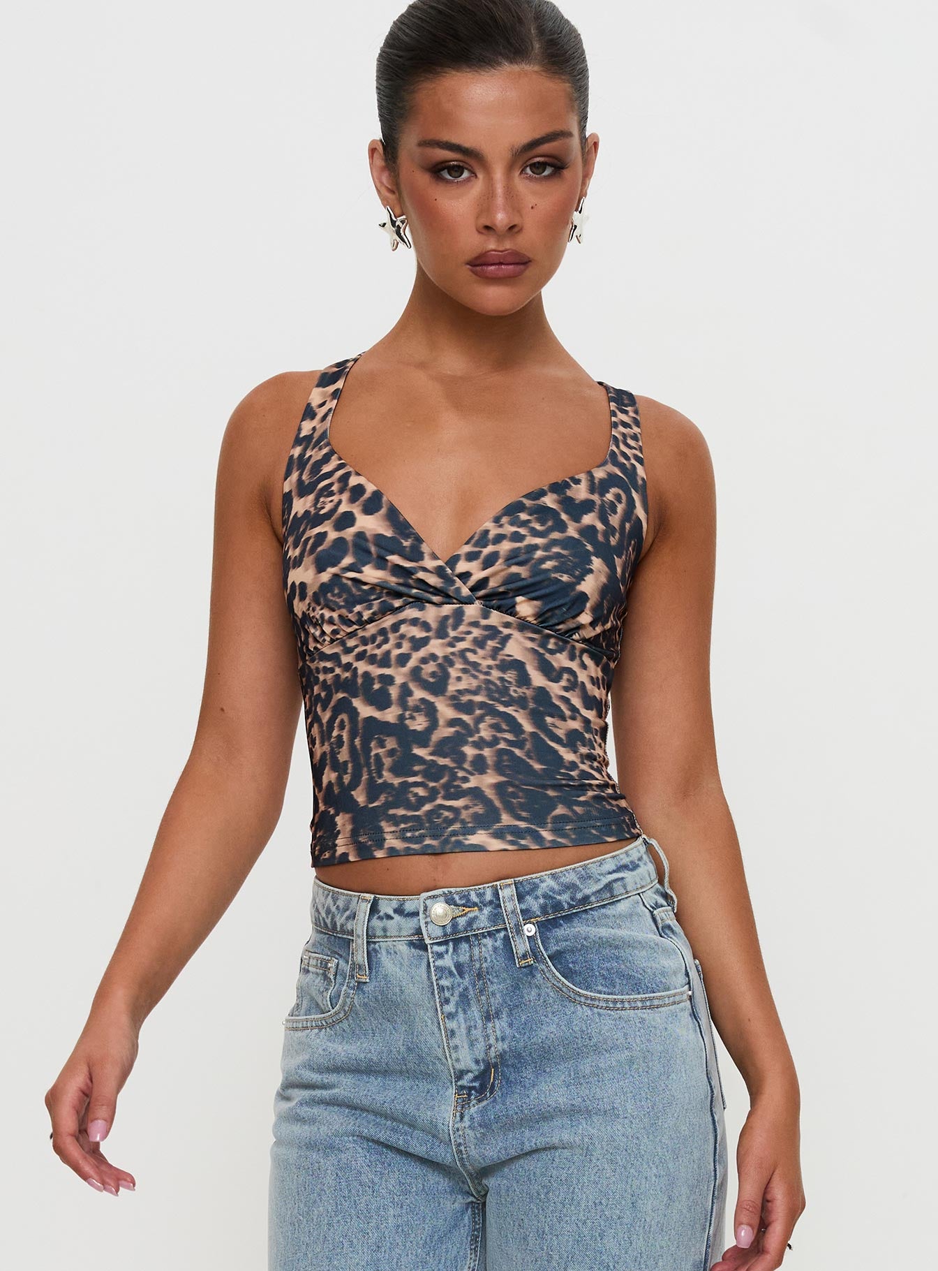 Wandella Tank Brown Leopard