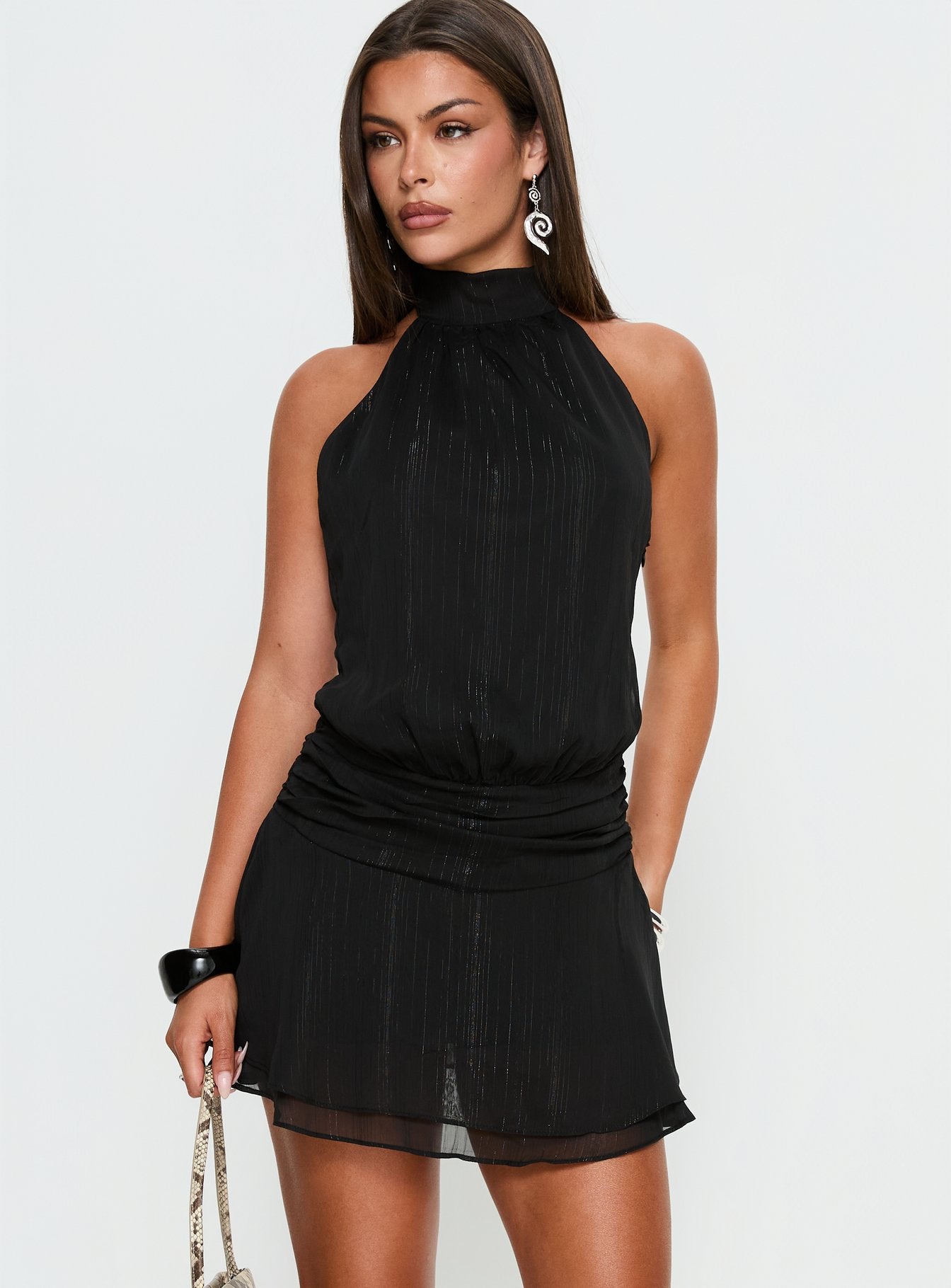 Maelis Backless Playsuit Black