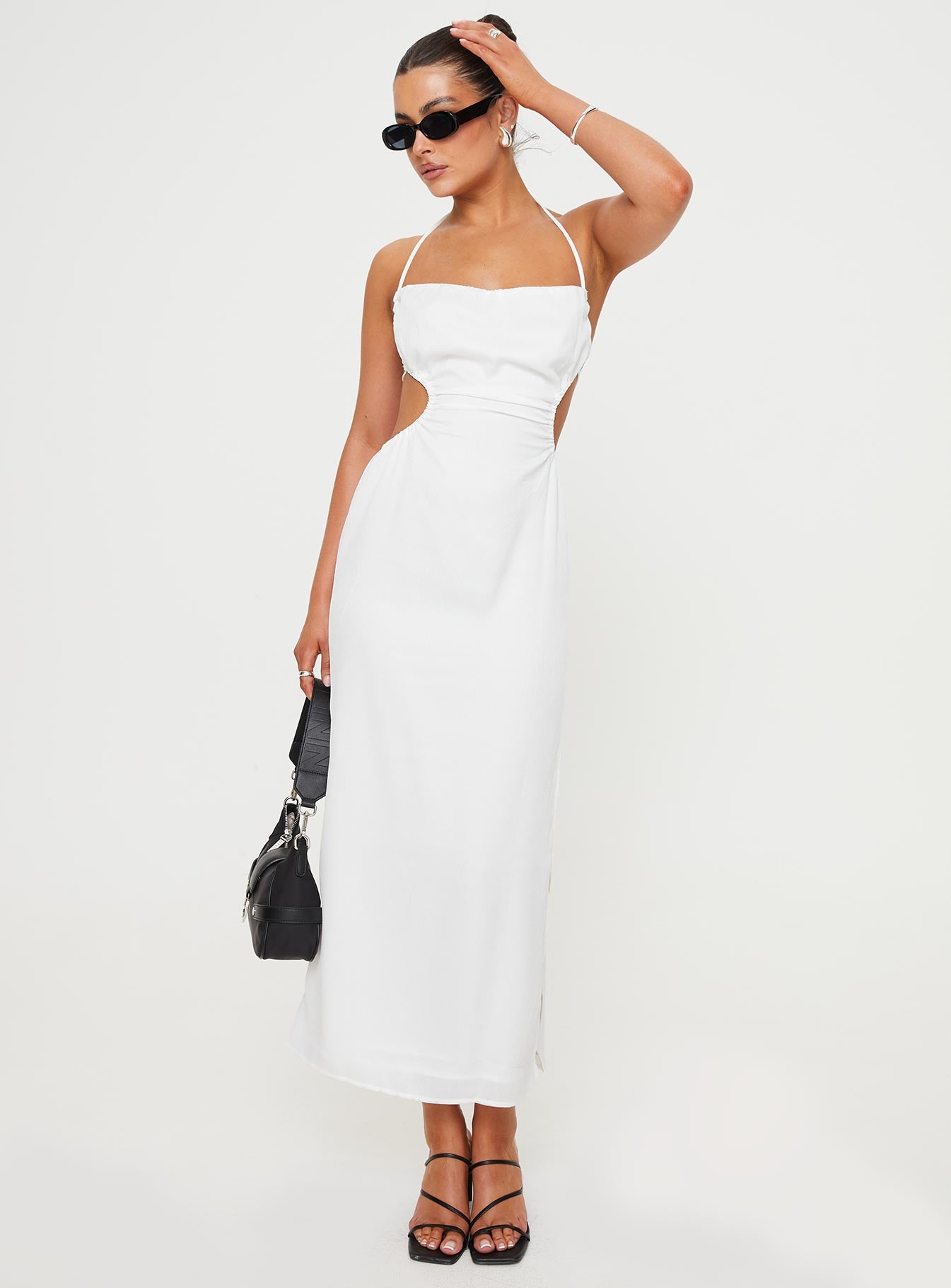 Tailor maxi dress white