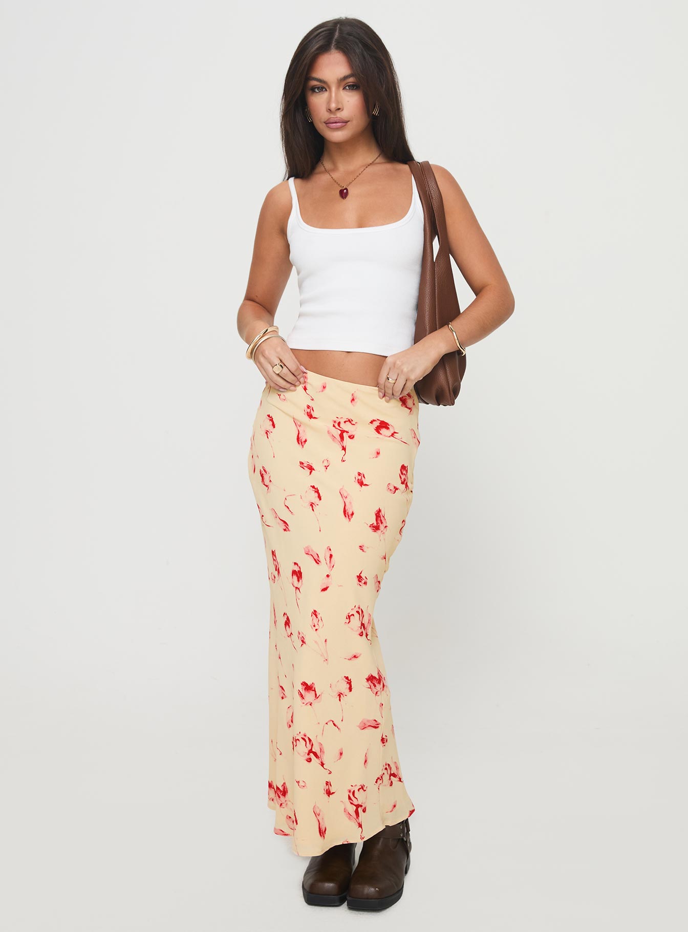 Mangoes maxi skirt cream