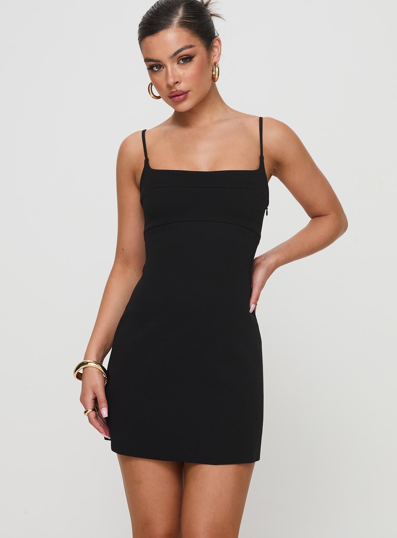 Rousselet Mini Dress Black | Princess Polly Rousselet Mini Dress Black | Princess Polly