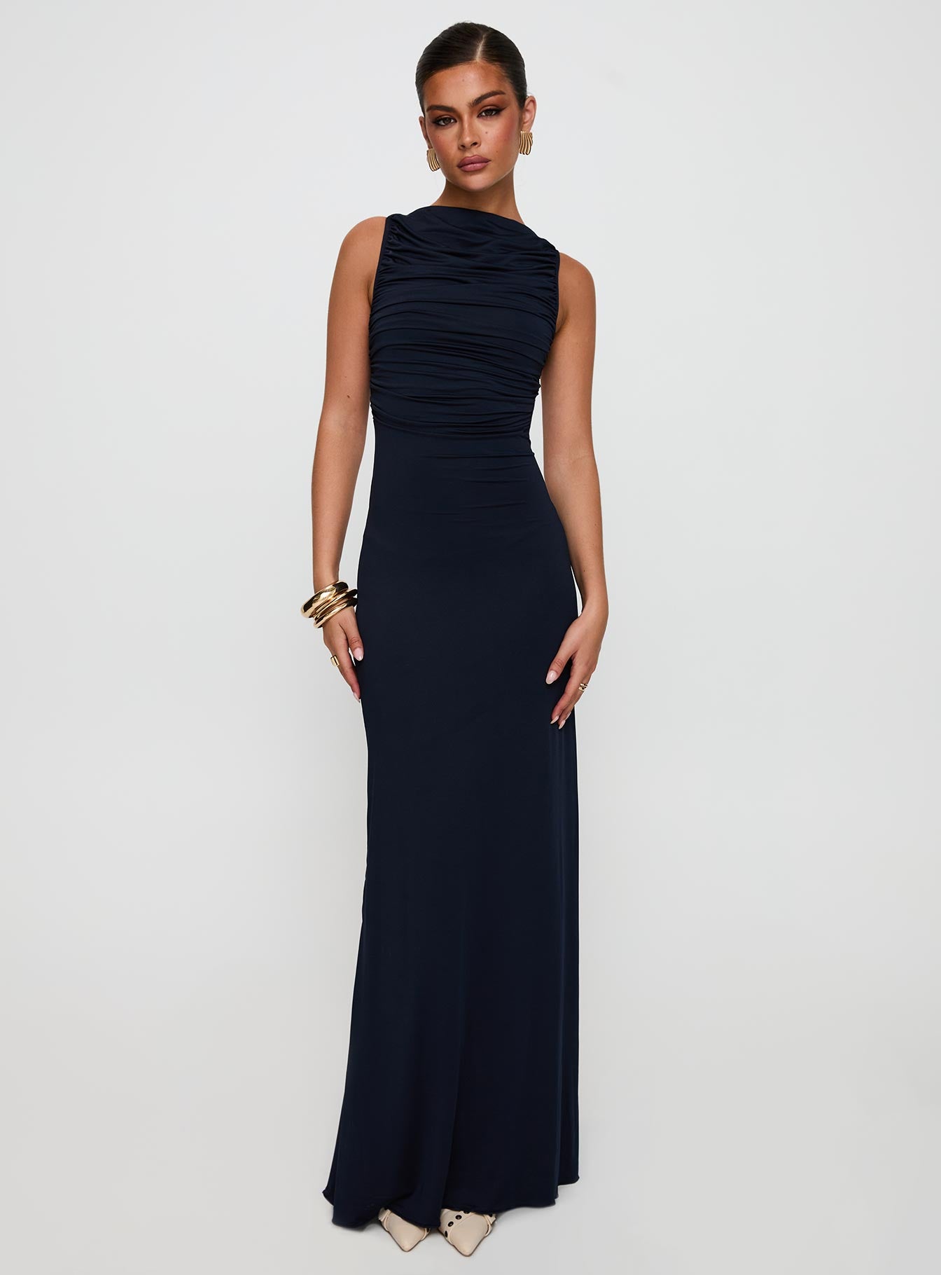 Undeniable Cut Out Maxi Dress Navy